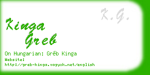 kinga greb business card